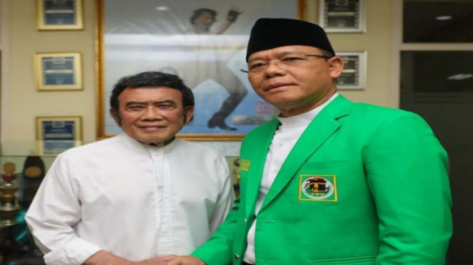 Plt Ketua Umum PPP Muhammad Mardiono dan Rhoma Irama