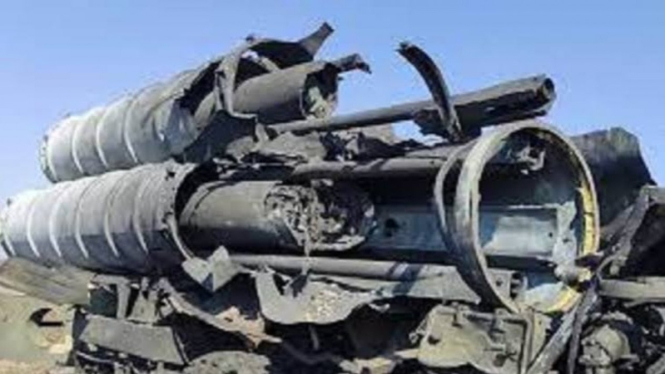 VIVA Militer: Bangkai rudal S-300 militer Ukraina
