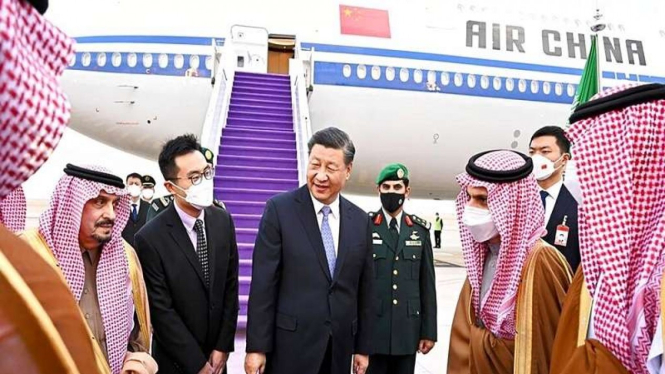 Presiden China Xi Jinping mendarat di Riyadh, Arab Saudi, untuk KTT Arab-China
