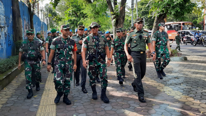 Panglima TNI Jenderal Andika Perkasa di Solo, Jawa Tengah.