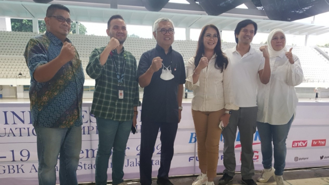 Konferensi pers Indonesia Open Aquatic Championship 2022.