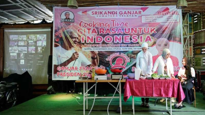 Srikandi Ganjar Sumsel gelar kelas masak untuk perempuan milenial