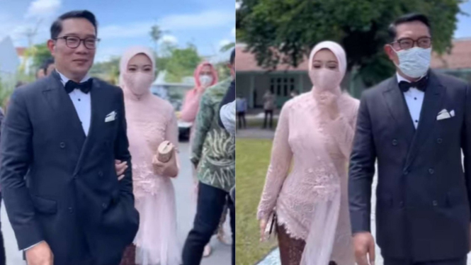 Ridwan Kamil dan Atalia Praratya hadir di pernikahan Kaesang-Erina