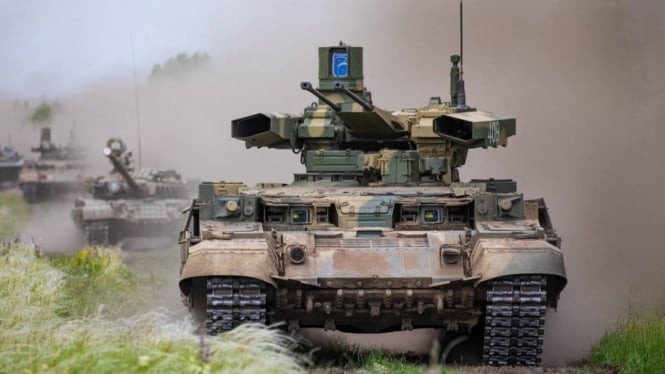 VIVA Militer: Kendaraan tempur lapis baja BMPT Terminator militer Rusia