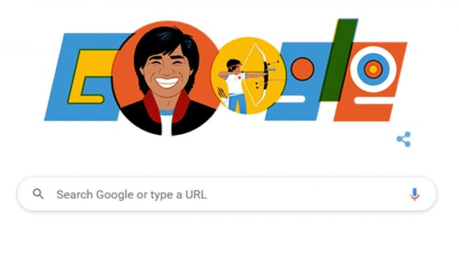 Google Doodle tampilkan wajah Robin Hood Indonesia, Donald Djatunas Pandiangan.