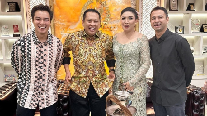 Baim Wong, Bamsoet dan Raffi Ahmad. 