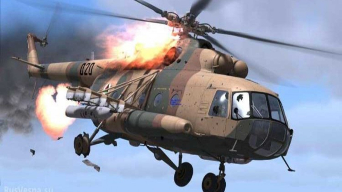 VIVA Militer: Helikopter Mil Mi-8 militer Ukraina dihantam rudal Rusia