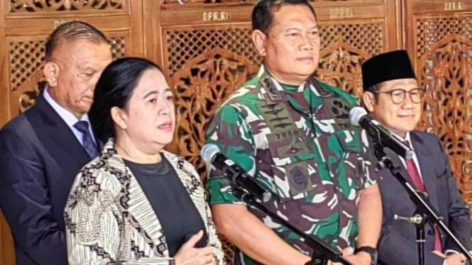 Ketua DPR Puan Maharani dengan Laksamana Yudo Margono