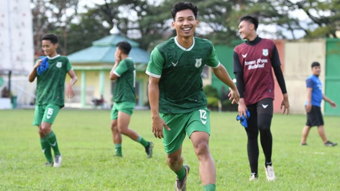 Tim PSMS Medan saat menggelar sesi latihan