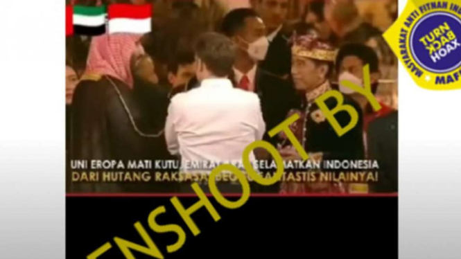 Jepretan layar (screenshot) akun Youtube Dokter Habibie mengunggah video yang berjudul “Luar Biasa, Uni Emirat Arab Selamatkan Indonesia Dari Hutang 1.3 Triliun”.