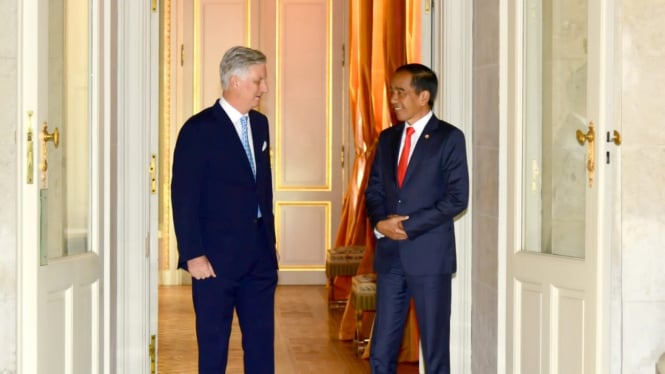 Presiden Jokowi bertemu Raja Belgia Philippe Leopold Louis Marie