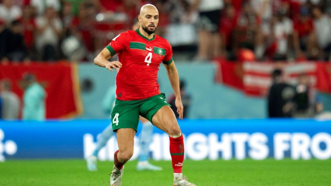 Gelandang Timnas Maroko Sofyan Amrabat
