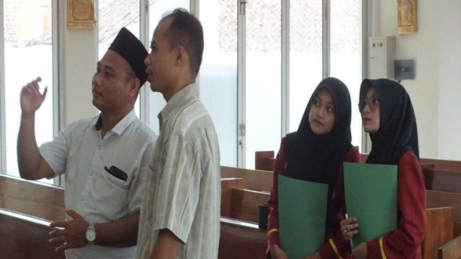 Kelompok agama Katholik di Banyumas menerima siswa keagamaan islam