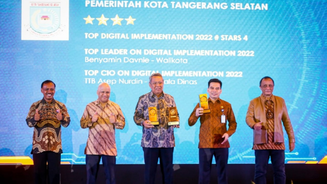 Tangsel Raih Tiga Penghargaan di Ajang Top Digital Awards 2022