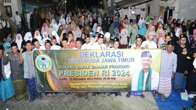 Kiai muda Lamongan deklarasi dukung Ganjar Presiden 2024