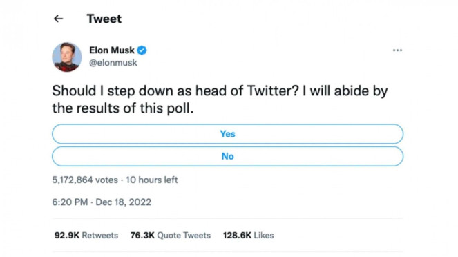Tweet Elon Musk