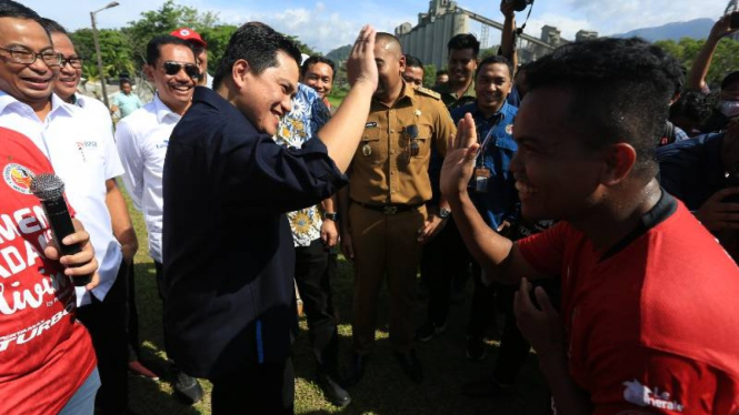 Erick Thohir sambangi Semen Padang