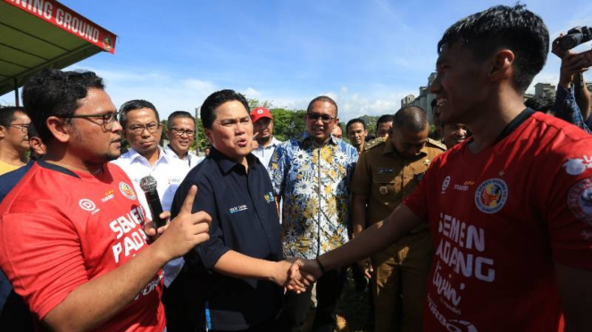 Erick Thohir sambangi Semen Padang