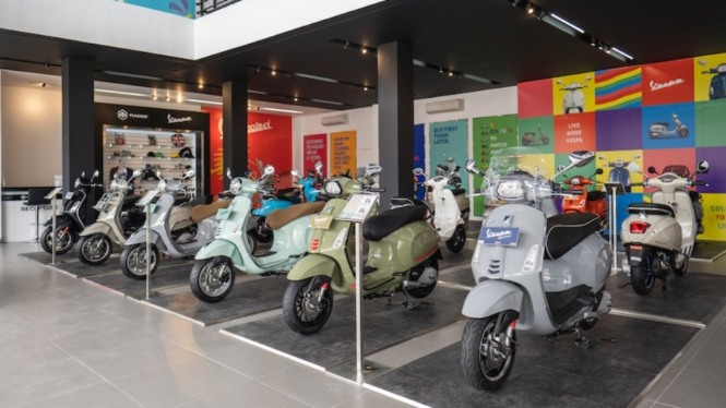 Diler motor PT Piaggio Indonesia di Semarang