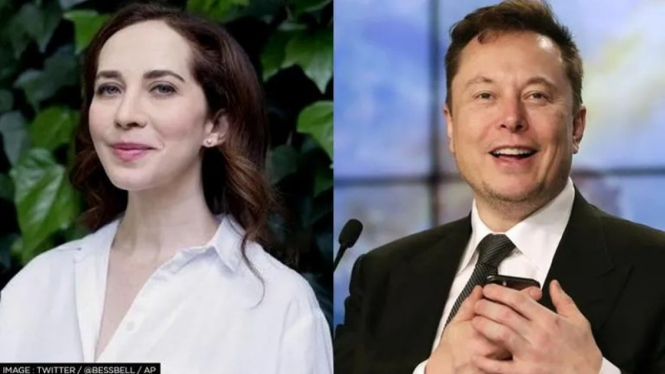 Bess Kalb (kiri) dan Elon Musk (kanan)