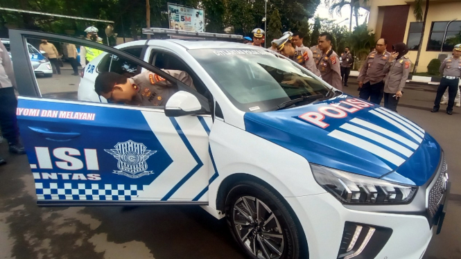 VIVA Otomotif: Mobil listrik Ditlantas Polda Banten