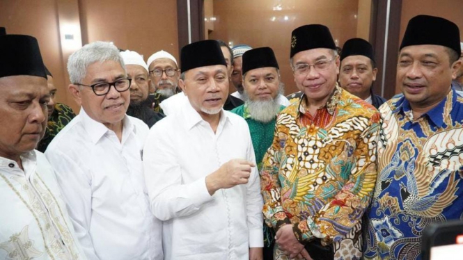 Mendag sekaligus Ketum PAN Zulhas dan Ketua PW Muhammadiyah Jatim Sukadiono