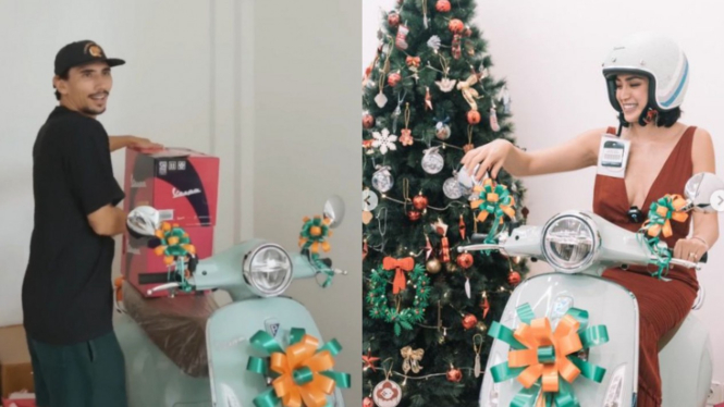 Hadiah Spesial Vincent Verhaag Buat Jessica Iskandar di Hari Natal