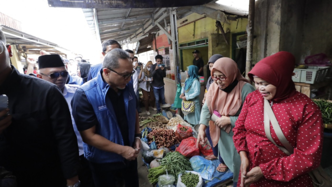 Mendag RI Zulkifli Hasan di Pasar Natar, Kabupaten Lampung Selatan