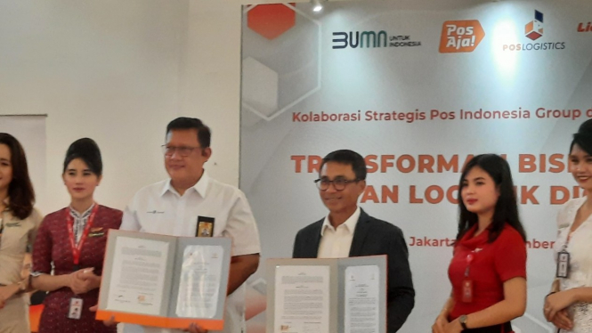 PT Pos Indonesia dan Lion Air jalin kerja sama permudah pengiriman barang UMKM.