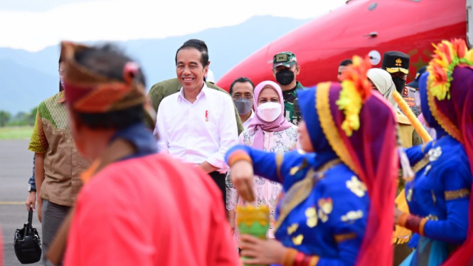 President Joko Widodo and First Lady in Bima District, NTB Province