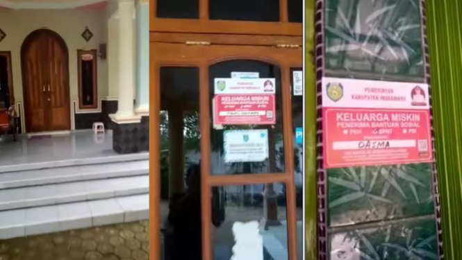 Viral! Rumah Keluarga Miskin penerima  Bansos di Indramayu