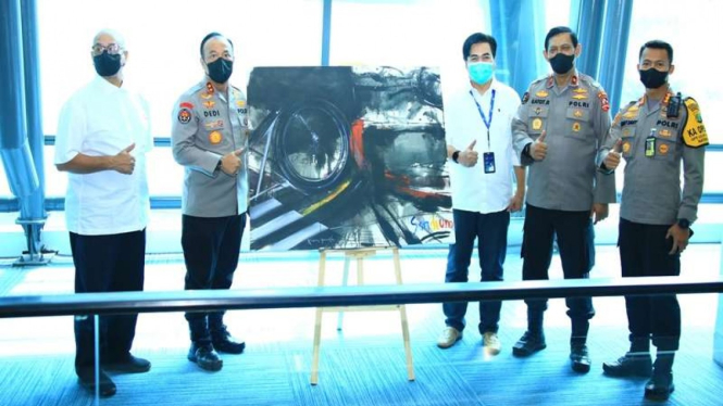 Lukisan penyandang disabilitas akan dipajang di Bandara Soekarno Hatta