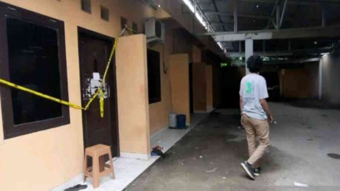 Rumah kontrakan tempat ditemukannya jasad wanita dimutilasi di Bekasi