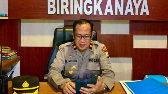 Kapolsek Biringkanaya, Kompol Andi Alimuddin.