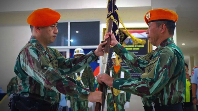 VIVA Militer: Serah terima jabatan Komandan Batalyon Komando 466 Kopasgat.