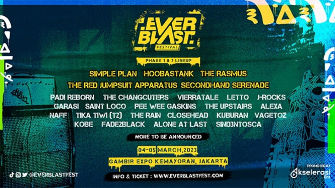 Line Up fase kedua Everblast Festival 2023