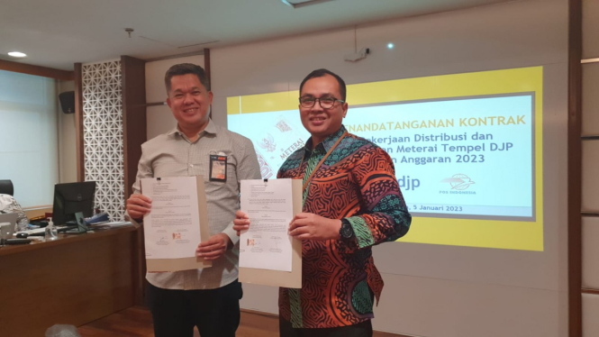 Pos Indonesia Teken Kontrak Pekerjaan dari Ditjen Pajak