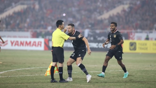 Marc Klok saat Indonesia vs Vietnam di Piala AFF 2022