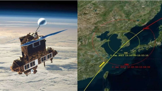 Satelit Amerika bernama ERBS yang akan jatuh di Semenanjung Korea Selatan