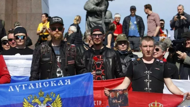 The Night Wolves, geng motor nasionalis terkenal Rusia yang didanai oleh Kremlin