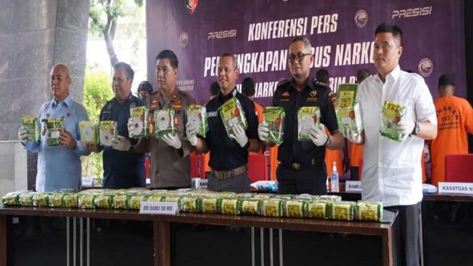 Polri bersama Ditjenpas dan Bea Cukai gagalkan peredaran 50 kg sabu