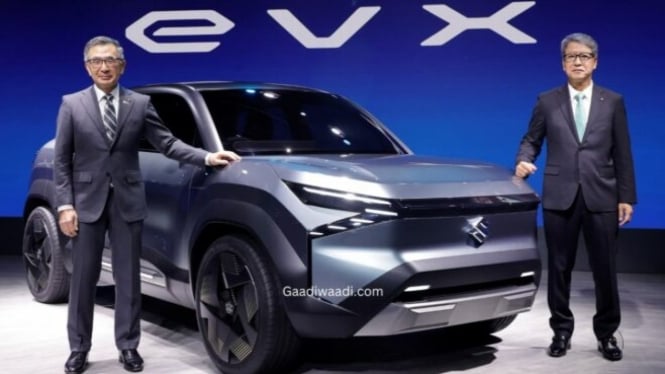 Perkenalan konsep mobil listrik dari Suzuki bernama eVX