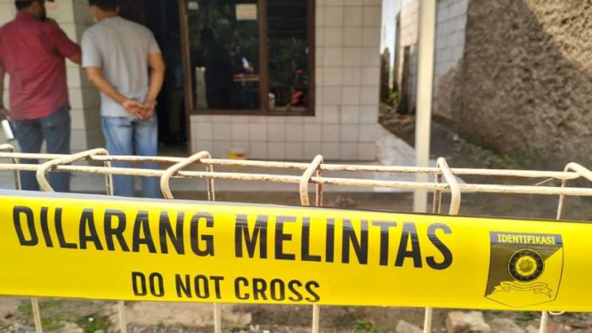 Kontrakan korban keracunan di Bekasi