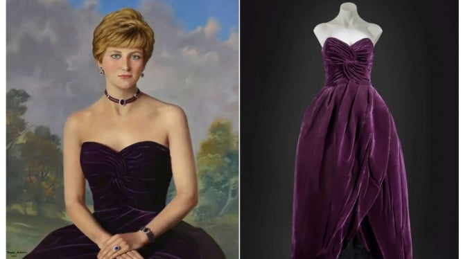 Gaun legendaris Putri Diana yang akan dilelang
