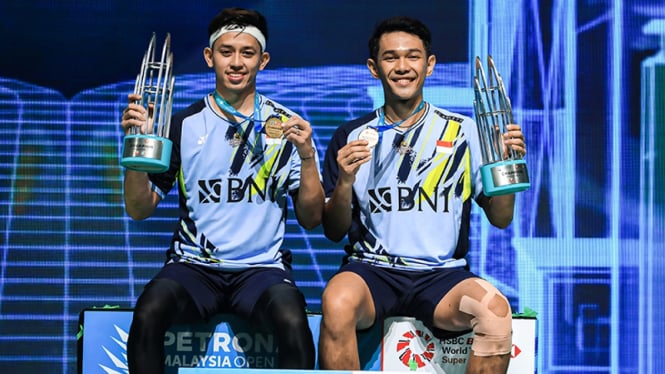 Fajar Alfian/Muhammad Rian Ardianto juara Malaysia Open 2023