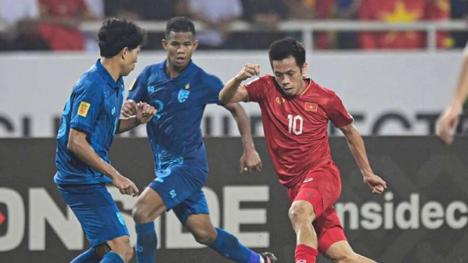 Duel Vietnam vs Thailand di leg 1 final Piala AFF 2022