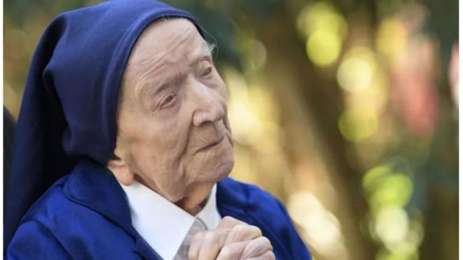 Orang tertua di dunia, biarawati Perancis bernama Lucile Randon