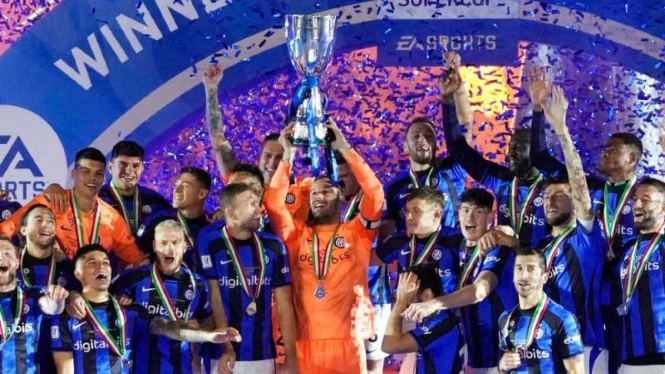 Inter Milan juara Piala Super Italia 2022
