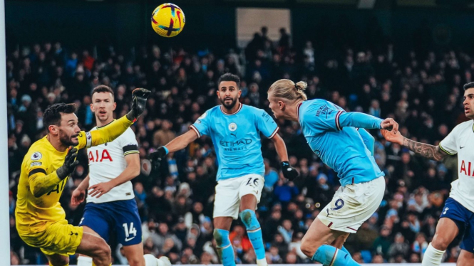 Erling Haaland: Duel Manchester City vs Tottenham Hotsput