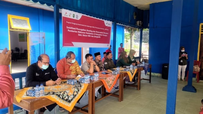 Program pencegahan stunting PHR WK Rokan di Kampar